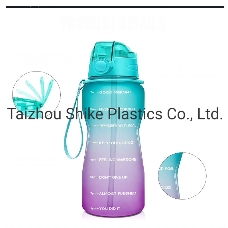 Hot Sale 1 Gallon Straw Water Bottle with Motivational Time Marker