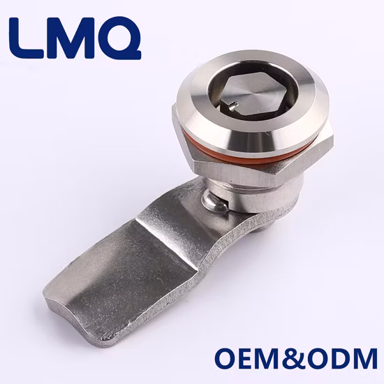 ステンレススチールノブと8mm角ロックシリンダーを備えた堅牢な1/4回転カムロック